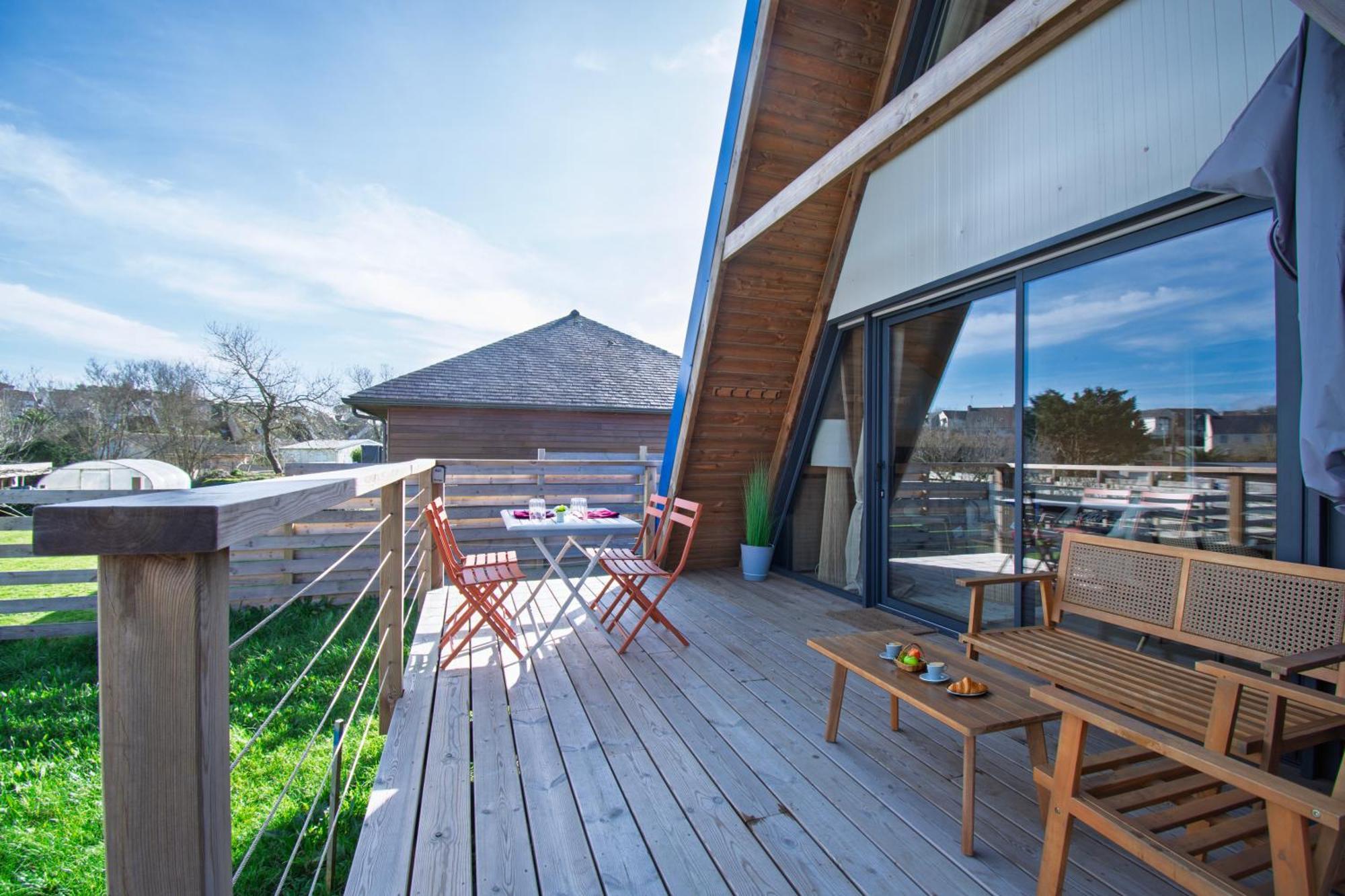 Villa Le Tipi Bleu Tiny House Neuve Avec Terrasse Et Jardin Camaret-sur-Mer Esterno foto